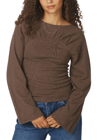 Neo Noir Kaiba Knit Blouse Stickat Dam Brun 34