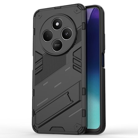 SKALO Xiaomi Redmi 14C Armor Hybrid Skal - Svart