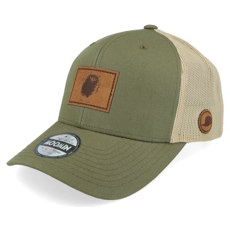 Moomin - Stinky Engraved Patch Green/Khaki Trucker Trucker Green Cap - @ Hatstore