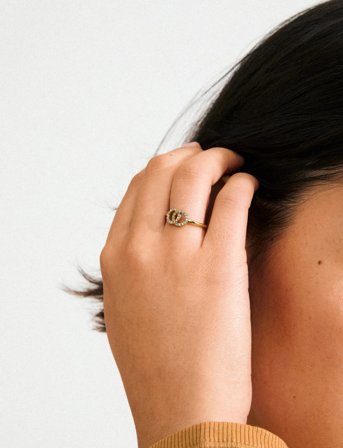 Pilgrim Lulu Halos Stack Ring Gold-Plated - Gold - ONE SIZE