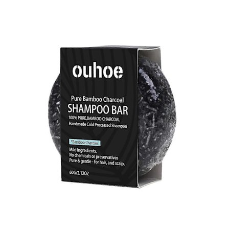 OUHOE bambukol schampo rengör hårbotten på djupet, stärker och stabiliserar håret, ger näring och reparerar torrt hår och förbättrar torrhet