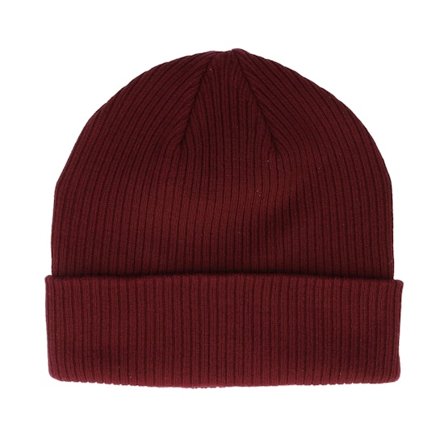 Beechfield - Rouge cuff Bonnet - Burgundy Organic Cotton Cuff @ Hatstore