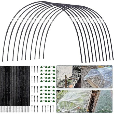 Puutarhakaaret verkolle, puutarhakaaret kasvihuoneen runko, kasvihuoneen runko puutarhakaaret, tee-se-itse kasvihuonekaari-sarja, polytunnel-tukikehys