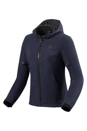 Blouson Moto Femme Rev'It! Afterburn H2O Bleu Marine Foncé 34