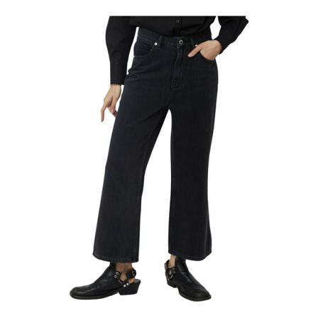 Silvian Heach, Cropped Jeans Zwart, Dames, Maat:W26