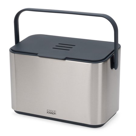 Joseph joseph Kompostbeholder 4 liter' - 'Stainless steel