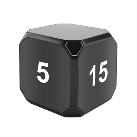 Cube-timer Kjøkken Timer Gravitasjonssensor Flip Meditasjonstimer for Tidsstyring og Nedtelling 5-1