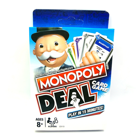 Hasbro Games Monopoly Kortspill, et hurtigspilt kortspill for 2-5 spillere, familie- og barnevennlig, egnet for alderen 8 år og oppover