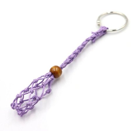 Tyhjä kivipidike avaimenperä, kristalli parantava kiviverkkoavaimenperä