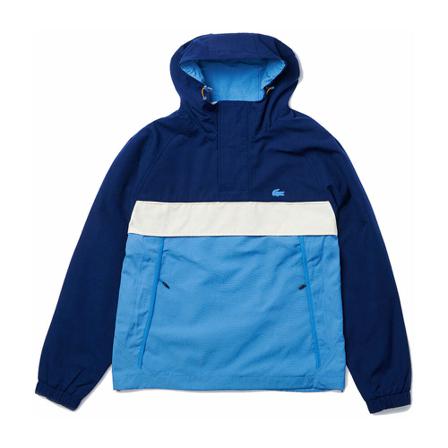 Lacoste, Light Jackets Blauw, Heren, Maat:M