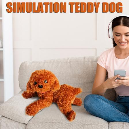 Simulert Teddy Dog Doll Plysj Barnas Leke Gave Plysj Dukke Plysj Hund