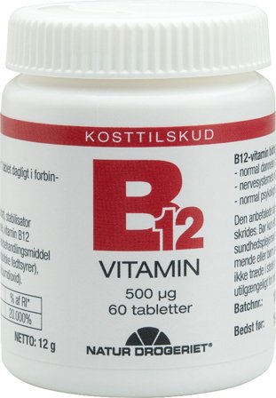 Natur Drogeriet B12 Gold Vitamin 60 tabl., Helse & Madvarer, B-vitamin, B12 Vitamin