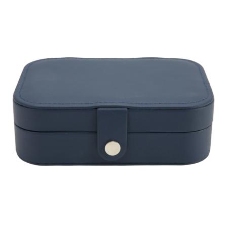 Bærbart smykkeskrin PU-læder stor kapacitet 2 lag rejse smykker arrangør etui til ring øreringe halskæde armbånd