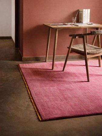 Moderna Pile 250X300 Groß Rosa/Orange Einfarbig Teppich