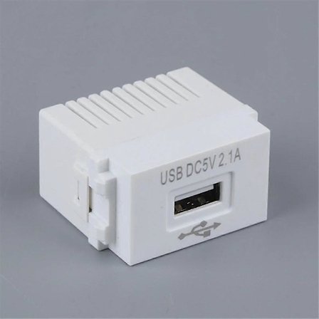 220V Stikkontakt 5V Transformator for Mobiltelefonlading med USB Strømmodul og 2.1A USB Lade Strømkontakt