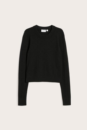 Kappahl | Stickad tröja med struktur | Svart