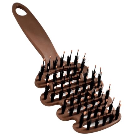 Songta hårborste med svinborst, exklusiv hushållsborste som inte skadar håret