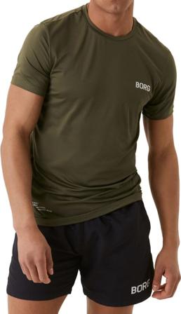 Björn Borg Men's Sthlm Active T-Shirt Men Short sleeved fitness sweater Green M