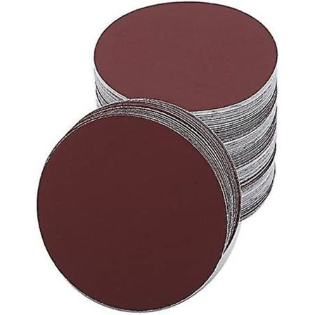 30-pack 180 mm runda slippapper för slipmaskin, korn 60/80/120/180/240/400