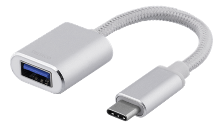 Deltaco USB type C-adapter - 24 pin USB-C til USB-type A - 10 cm
