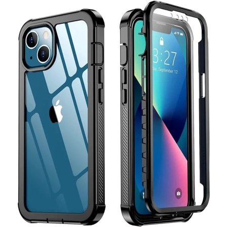 【PP】C4U Shockproof Defence - iPhone 13 - Støddæmpende Skal 3i1 Sort iPhone 13