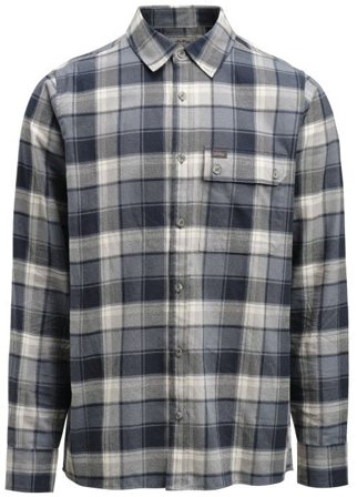 Lundhags Järpen Plaid Flannel Shirt Dark Sky Blue