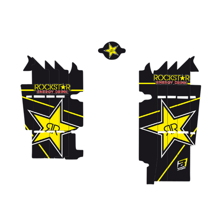 Adhesivos para Protector de Radiador Blackbird Rockstar Energy - Kawasaki KX 250F 2013-2016