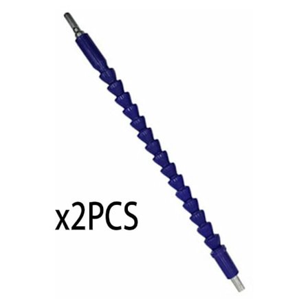 295 mm flexibel axel elektrisk borr förlängningsadapter 295 mm blå flexibel axel x 2 flexibla borr för skruvdragare och borrar