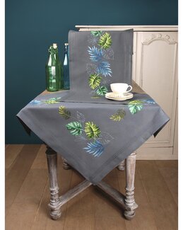 Kirjontasarja Nature lehdet-Kaitaliina-Vervaco