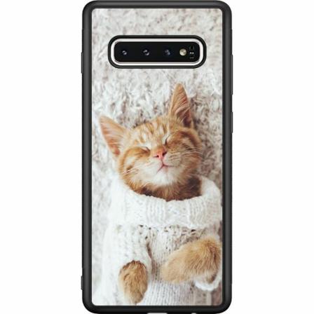 Samsung Galaxy S10 Svart Skal Katt