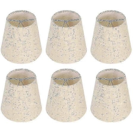 6 kpl Lampunvarjostimia Seinävalaisin Kattokruunu Klipsikiinnitteinen Lampunvarjostin E14 Ruuvi Pellava Pienet Lampunvarjostimet Pöytävalaisimille_MGF