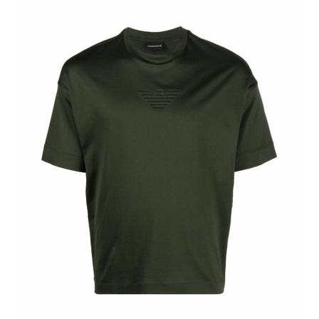 Emporio Armani, T-Shirts Groen, Heren, Maat:XL,Cotton