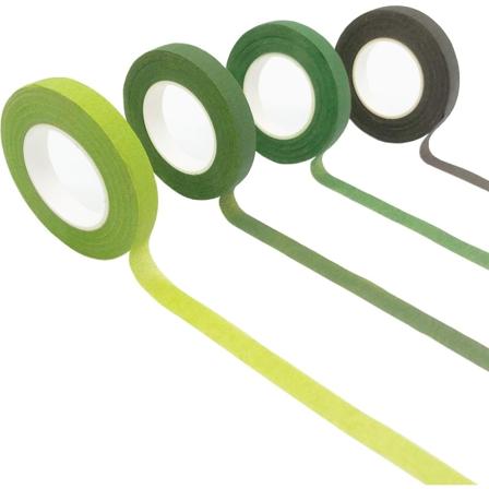 4 stk Blomstertape, Blomst Innpakning Lim Vanntett Tape for Buketter Stilker DIY Håndverk (4 Farger)
