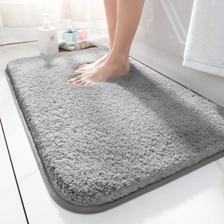 Badrum Super Tjock Flufffiber Badmatta Duschrum Mattor