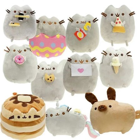 15 cm Kawaii Pusheen Plyslegetøj Tegneserie Anime Figurer Kager Donut Regnbue Katte Fødselsdag Julegaver Værelsesdekoration