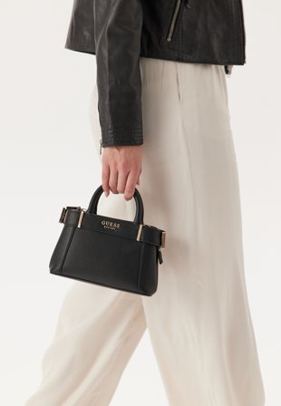 Guess - Anadela Mini Satchel - Black - Kläder - - Bubbleroom