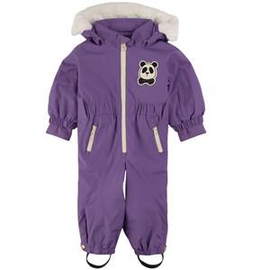 Mini Rodini Panda Soft Branded Winter Coveralls Purple 86 cm - Coveralls - 86 CM - Purple