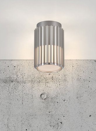 Aludra utelampe tak - aluminium