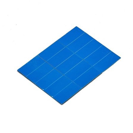 Magnetic dry-erase strips, 22x50 mm, blue