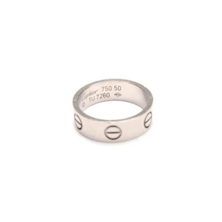 Cartier Vintage Pre-owned Metall ringar grå, unisex Vintage Smycken, unisex, Storlek: ONE SIZE