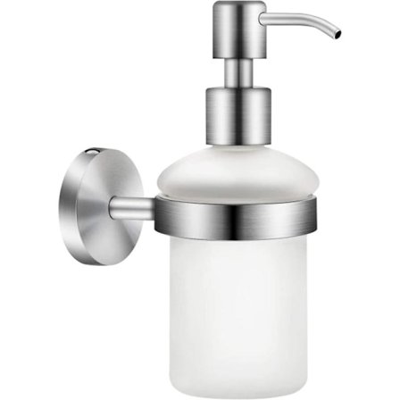 Seinään kiinnitettävä saippua-annostelija ruostumattomasta teräksestä 304, 200 ml, shampoolle