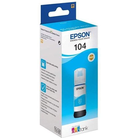 EPSON Epson EcoTank 104 Ink Refill Kit - Cyan - Inkjet - 7500 sidor - 1 enhet(er) (C13T00P240)