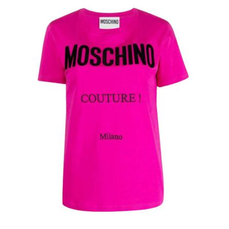 Moschino, T-shirt Roze, Dames, Maat:XS