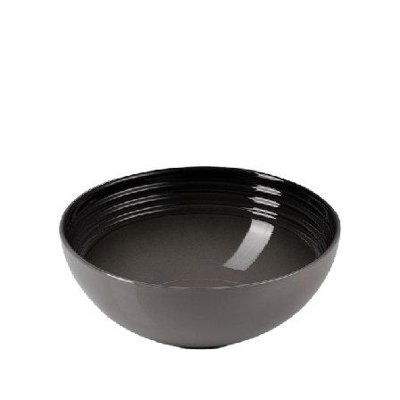Le Creuset Djup tallrik Signature stengods 16cm Flint Skålar Unisex Grå 16 CM