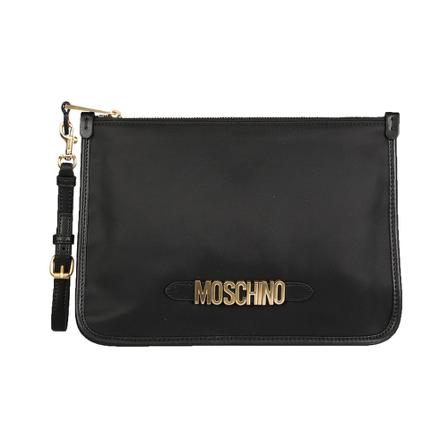 Moschino, Clutches Czarny, Kobieta, Rozmiar: ONE Size