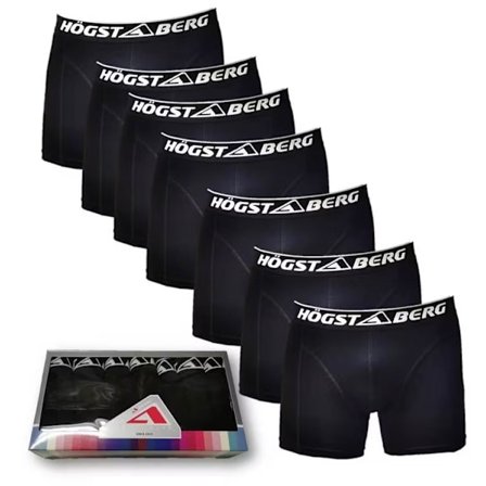 Kalsonger svart, Högstaberg Boxer Shorts, Herr , bomullkalsonger - 7 Pack