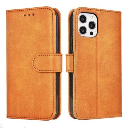iPhone 15 PU-läderfodral - (2-kortfack) Khaki