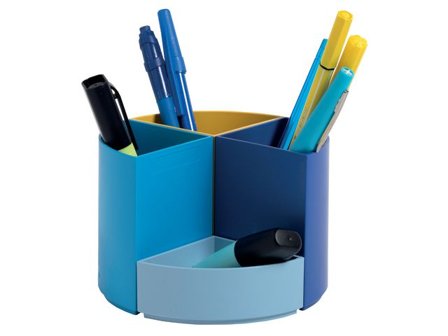 Exacompta Pennställ BeeBlue multifärgad - Lyreco - Kontorsmaterial - Till skrivbordet - Penn och Prylställ