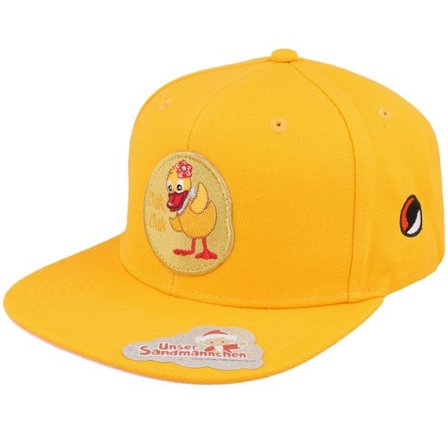 Unser Sandmännchen - Gul snapback Keps - Schnatterinchen nak Nak Yellow/Pink Snapback @ Hatstore