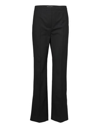 Milo Elegant Wool Bukser Med Svaj Sort Day Birger Et Mikkelsen